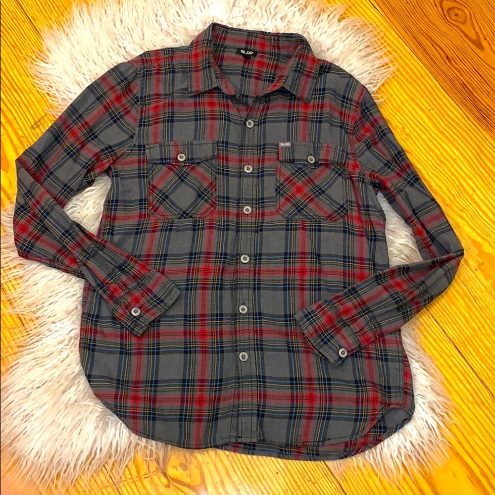 LRG plaid flannel button down